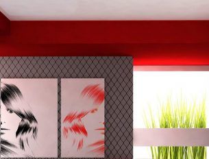 Criando uma Decoração de Sala com Parede Vermelha