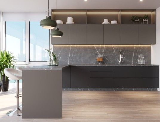 Modelos de Cozinha Americana: Cozinha em L