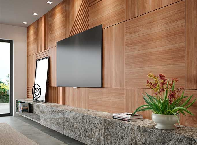 Revestimento de parede-placa-de-MDF